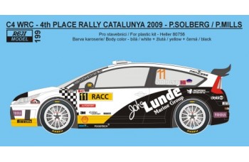 Decal – Citroen C4 WRC - RACC Catalunya 2009 - Solberg P.